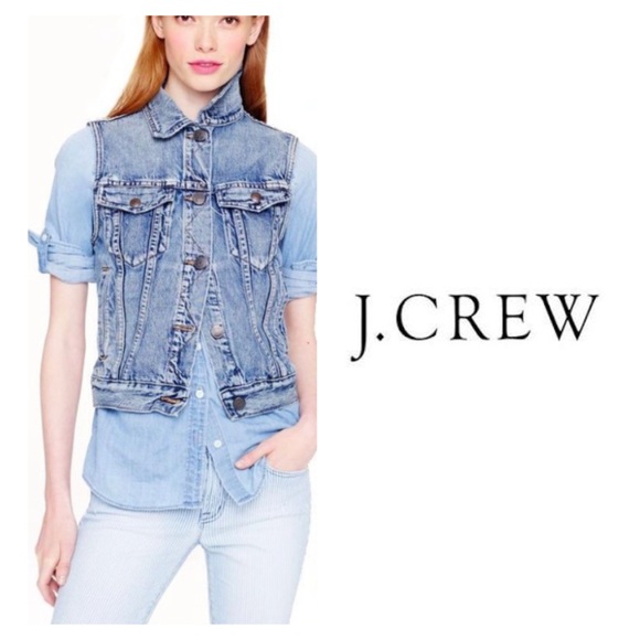 J. Crew Jackets & Blazers - J. CREW Indigo Denim Jean Vest XS